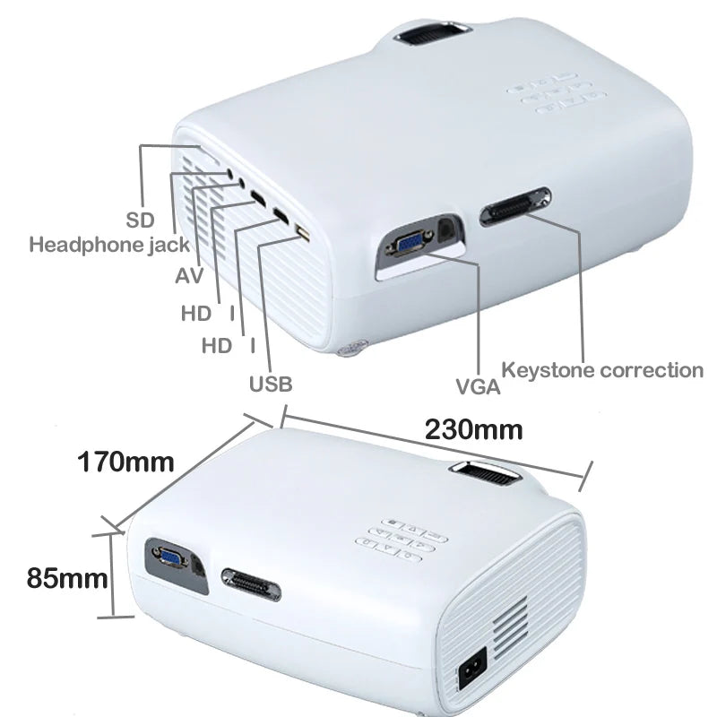 Android Wifi Smart Portable Mini LED 3D Projector