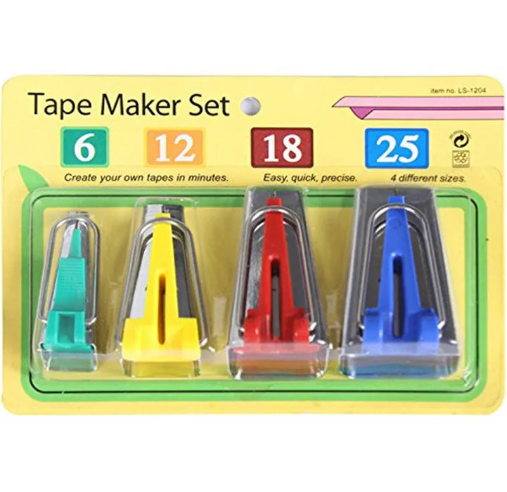 Sewing Bias Tape Makers (Set of 4 Sizes)