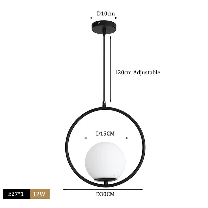 Nordic Glass Ball Pendant