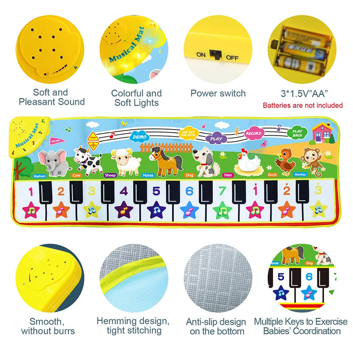 Baby Piano Music Playmat