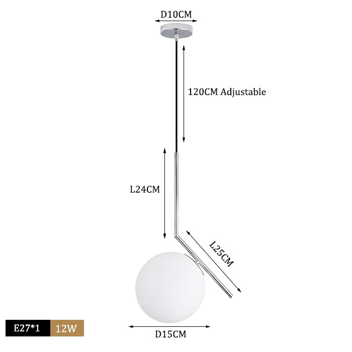 Nordic Glass Ball Pendant