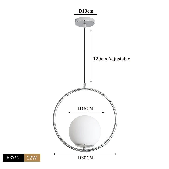 Nordic Glass Ball Pendant