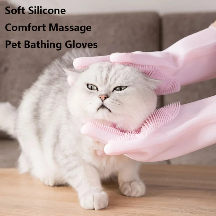 Pet Shedding Grooming Gloves