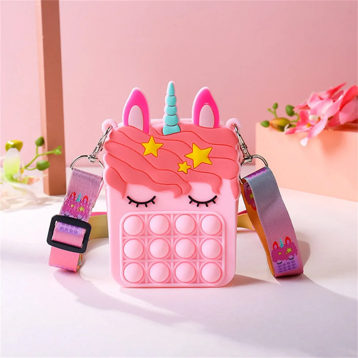 Anti-Stress Push Bubble Messenger Bag