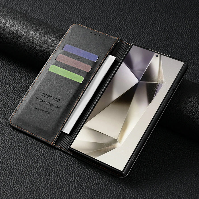 Flip Wallet Leather Case