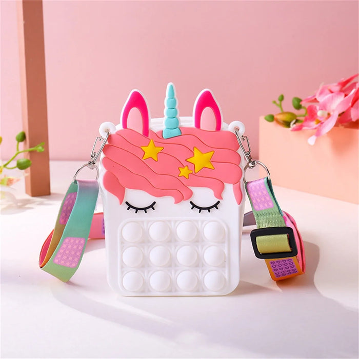 Anti-Stress Push Bubble Messenger Bag
